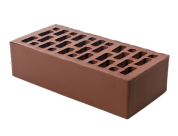 кирпич облицовочный одинарный, м-150,120x250x65, бордовый
