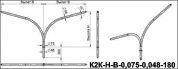 кронштейны для гранёных опор к2к-2,5-2,5-0,075-0,06-0