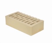 кирпич облицовочный одинарный, м-150,120x250x65, желтый